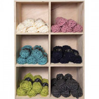 Pelote de laine acrylique XL, L: 17 m, manga, 6x5boules [HOB-42148]
