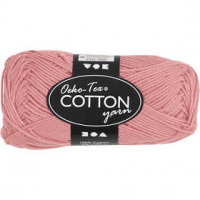 Cotton Yarn, L: 170 m, 8/4, 50 g, antique pink [HOB-431150]