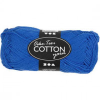 Cotton Yarn, L: 170 m, 8/4, 50 g, cobalt blue [HOB-431270]