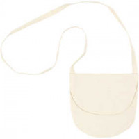 Sac bandoulière, dim. 15x14 cm,  110 g/m2, naturel clair, 1pièce [HOB-44551]