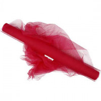 Tulle, l: 50 cm, rose, 5m [HOB-44614]