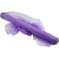 Tissu d'organza, l: 50 cm, violet, 10m [HOB-44665]