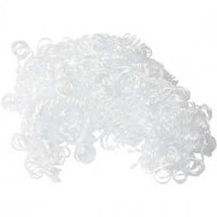 Cheveux bouclés, blanc, 15gr [HOB-50050]