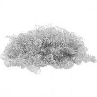 Cheveux bouclés, gris clair, 15gr [HOB-50054]