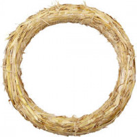 Couronne en paille, d: 27 cm, épaisseur 3 cm, 1pièce [HOB-503810]