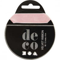 Ruban de velours, l: 15 mm, rose, 4m [HOB-51311]