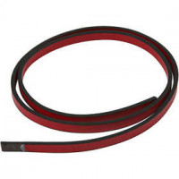 Ceinture type cuir, l: 10 mm, épaisseur 3 mm, rouge, 1m [HOB-51485]