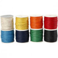 Ficelle coton -Assortiment,  1 mm, 8x40m [HOB-51567]