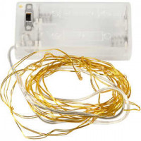 Guirlande LED, L: 3,15 m, or, 1pièce [HOB-52352]