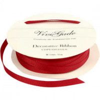 Ruban décoratif, l: 5 mm, rouge, 15m [HOB-52482]