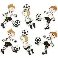 Footballeurs, dim. 50x38 mm, 75pièces [HOB-56201]