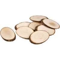 Disques en bois, env. 11x7,5 cm, épaisseur 8 mm, 12pièces [HOB-567891]