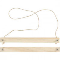 Poster Hanger, W: 25 cm, H: 2 cm, 1 set, pine [HOB-56920]