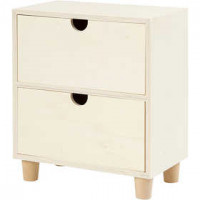 Chest of Drawers, H: 23 cm, W: 20 cm, 1 pc, plywood [HOB-57946]