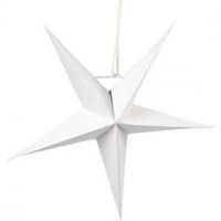 Étoile, h: 15 cm, blanc, 15pièces [HOB-59239]
