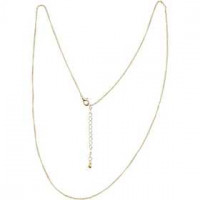 Chaîne, L: 80 cm, d: 1 mm, doré, 1pièce [HOB-60159]