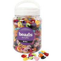 Combimix, h: 16 mm, la taille du trou 2 mm, Couleurs assorties, 500 g, 700ml [HOB-69963]