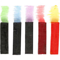 Colorant pour savon, L: 6 cm,  15x15 mm, 5assortis [HOB-70043]
