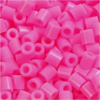 Perles à repasser, dim. 5x5 mm, la taille du trou 2,5 mm, rose (2), médium, 6000pièces [HOB-751021]