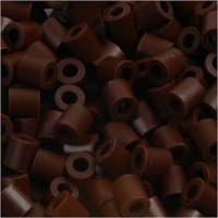 Perles à repasser, dim. 5x5 mm, la taille du trou 2,5 mm, brun (3), médium, 6000pièces [HOB-751031]