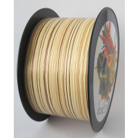 Curling Ribbon Leaflene Wood 75mm x 25 meter (1 roll) [HV-LFL75WO]