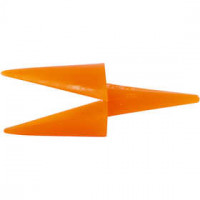 Becs de poules, L: 30 mm, orange, 50pièces [HOB-78279]