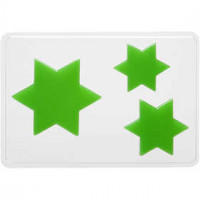 Moule décoratif, dim. 6+8+10 cm, dim 14,9x22 cm, étoile, 1pièce, profondeur 9 mm [HOB-78637]