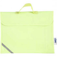 Cartable, dim. 36x29 cm, prof. 9 cm, 1 pièce, jaune fluorescent [HOB-951781]