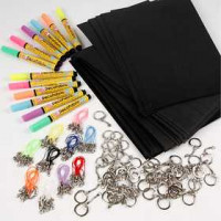 Porte-clés en plastique thermorétractable, 1set [HOB-97341]