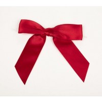 Red Pre-tied Bow 2.2cm (100 Pieces) [BOW7RE]