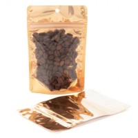 Doypack avec dos orange brillant 10.2 x 6 x 15.2 cm (57 g) (100 pièces) [ZBGB2PC]