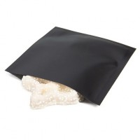 Sac à sécurité enfant noir mat, 8.9 x 9.5 cm (100 Pieces) [CRB2B]
