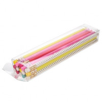 Boîte cadeau plastique à transparence cristalline 3.8 x 2.5 x 19.1 cm (25 Pieces) [FPB340]