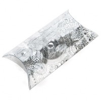 Berlingot avec revêtement fin argent 10 x 4 x 17 cm (25 Pieces) [FS204]