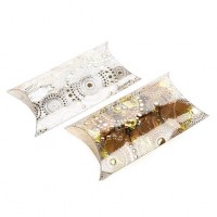 Berlingot avec revêtement fin Or 10 x 4 x 17 cm (25 Pieces) [FS205]
