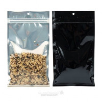 Sacs à barrière zip avec trou de suspension avec dos noir métallisé 12.7 x 20.8 cm (100 pièces) [HZBB6CB]
