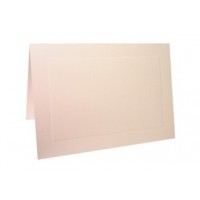 Carte passe-partout texture en lin,. Blanche 14 x 10.8cm  (50 Pièces)  [N220]