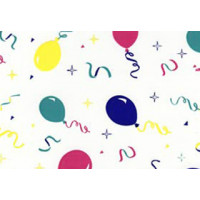 Sacs à pliure latérale imprimés fête 10.2 x 6.4 x 24.1cm   (100 pièces)   [G4CEL]