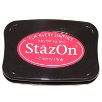 Tampon encreur "rose" cerise StazOn
