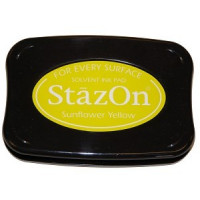 Tampon encreur jaune tournesol StazOn