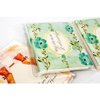  Pochettes vinyles style porte-monnaie pour cartes et enveloppes 15.6 x 25.1cm   (100 pièces)   [VINA2]