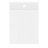 Sacs zip à transparence cristalline + trou de suspension + trou d'aération 10,2 x 12,7cm (100 Pièces) [ZR45V]