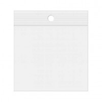 Sachets zip transparent 100 Micron avec rond pour suspension 5,1 x 5,1cm (100 Pièces) [Z4R22]