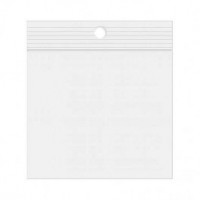 sachets zip transparent Polyéthylène Basse Densité avec rond pour suspension 10,2 x 10,2cm (100 Pièces) [2PR44] 