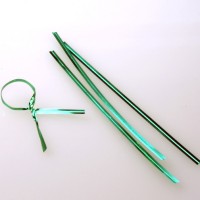 Plastique Armé - lien vert métallique 10.2 x .4cm (1000 Pièces) [TT4MGR]