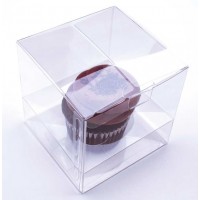 Boites à Cupcake pour un cupcake 10.2 x 10.2 x 10.2cm (100 pièces) [CBS56]