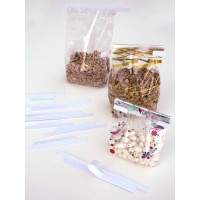 Attache twist adhésives pour sac de 7.5cm cm (1000 Pièces) [TTA3WH]