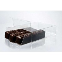 Boite pour chocolat avec plateau d'insertion 6.7 x 2.5 x 9cm (100 pièces) [CNDY172]