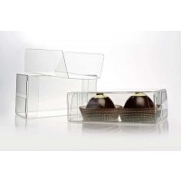 Boite pour truffes en chocolat avec plateau d'insertion 5.4 x 3.5 x 10.8cm (100 pièces) [CNDY195]