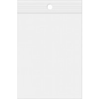 Sachets zip à transparence cristalline 100 Micron avec rond pour suspension 33 x 33cm (100 Pièces) [Z4R1313]